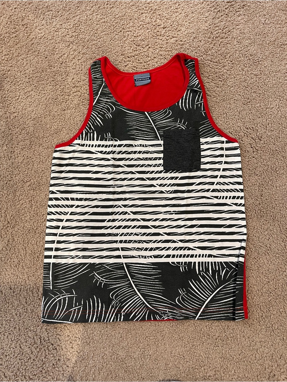 Kids (boys) XS PORTSIDE Retro Y2K Abstract Print Sleeveless Shirt